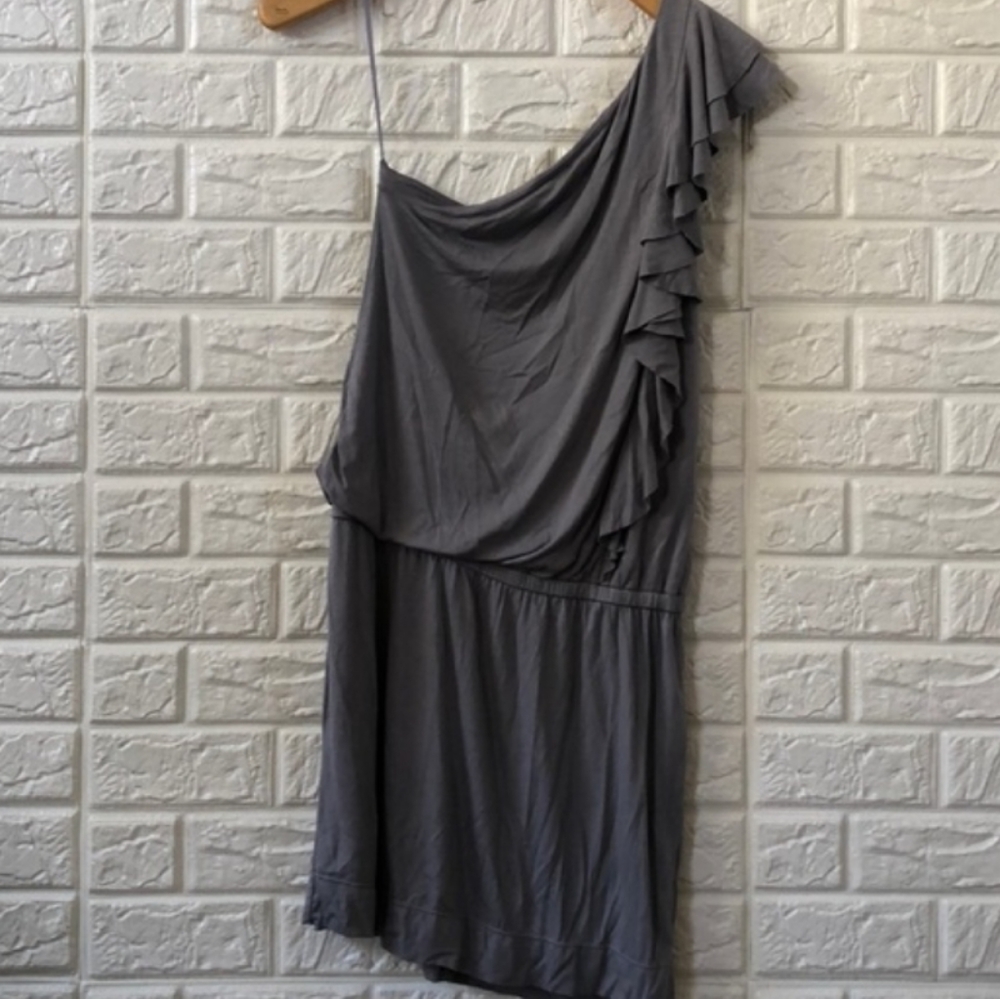 Express One Shoulder Blouson Minidress